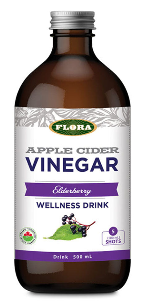 FLORA Apple Cider Vinegar (Elderberry - 500 ml)