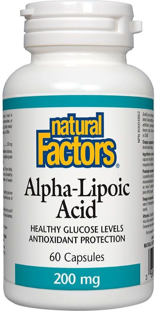 NATURAL FACTORS Alpha Lipoic Acid (200 mg - 60 caps)