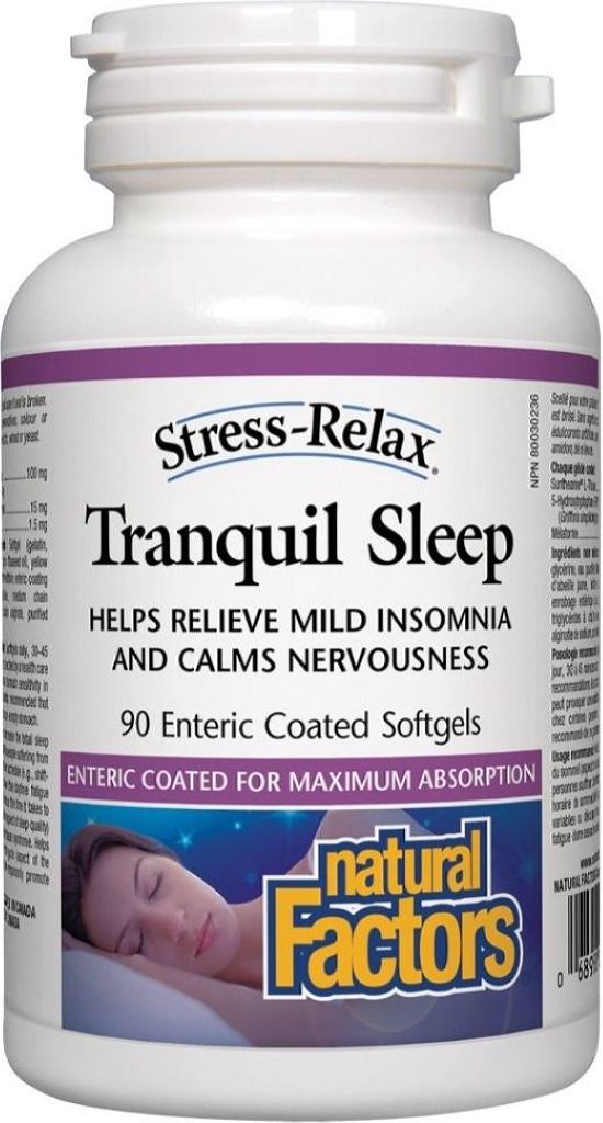 NATURAL FACTORS STRESS RELAX Tranquil Sleep (90 sgels)
