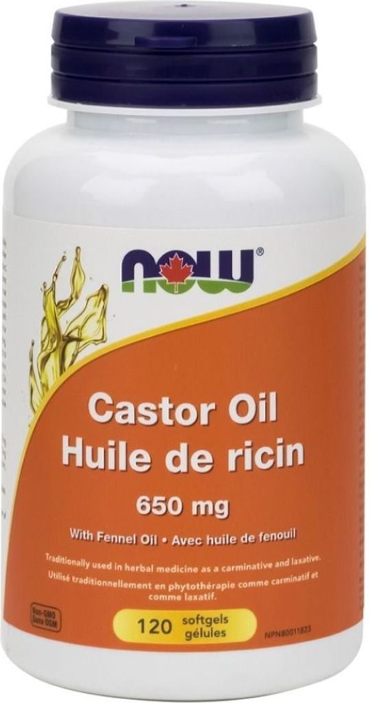 NOW Caster Oil (650 mg - 120 sgels)