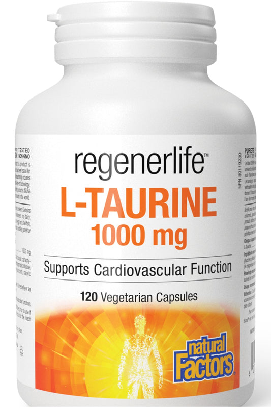 NATURAL FACTORS regenerLife L-Taurine 1000 mg (120 vcaps)