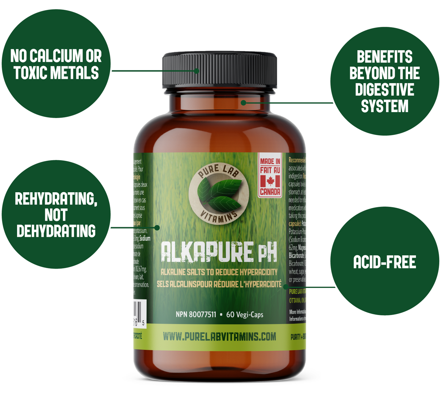 PURE LAB ALKAPURE pH (180 veg caps)