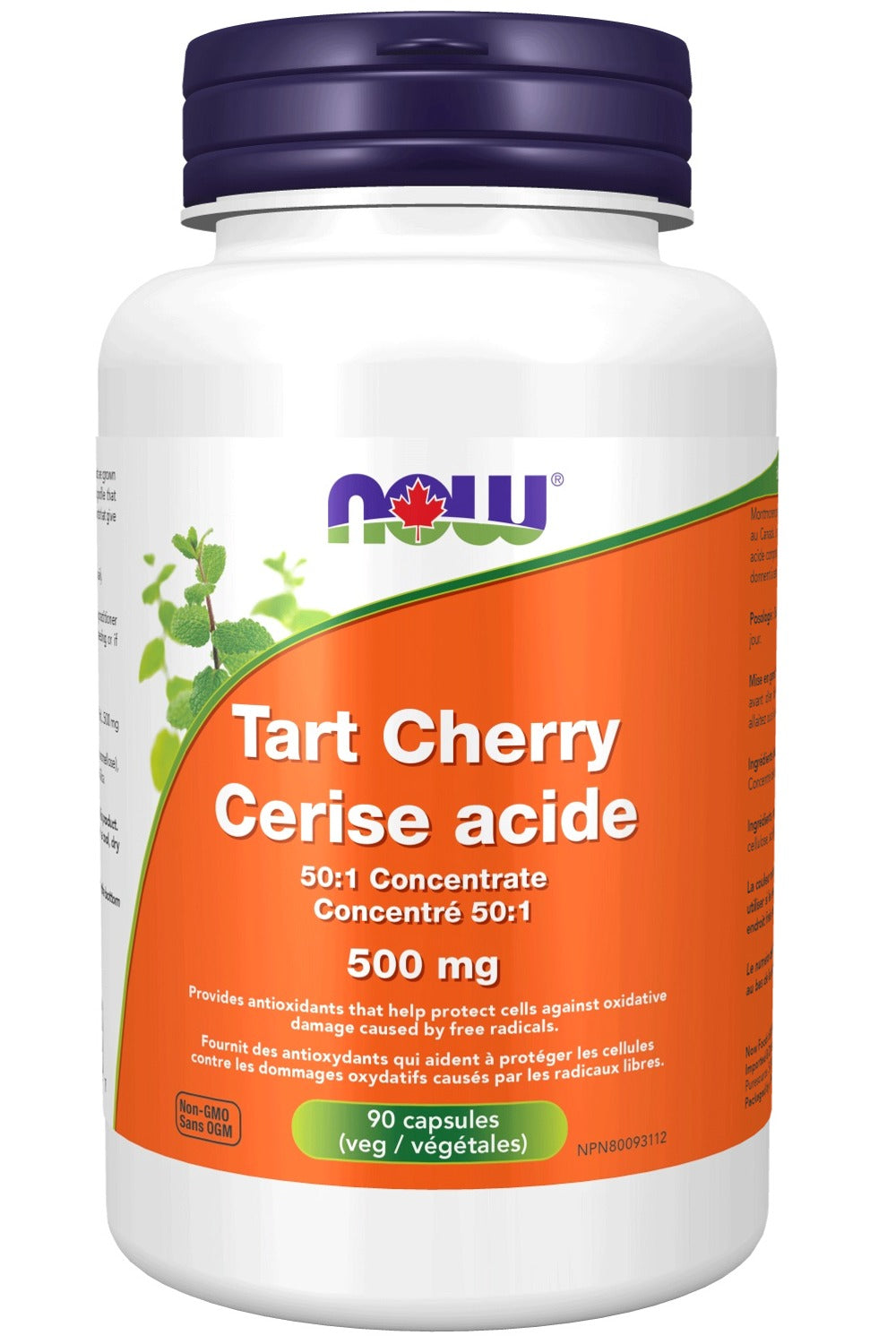 NOW Tart Cherry Concentrate (500 mg - 90 Veg Capsules)