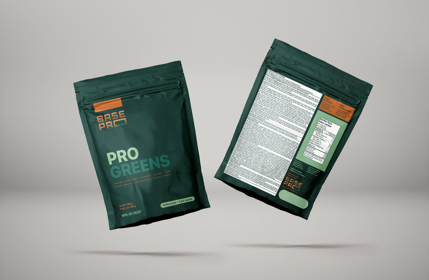 BASE PRO NUTRITION  Pro Greens (Unflavored - 240 grams)