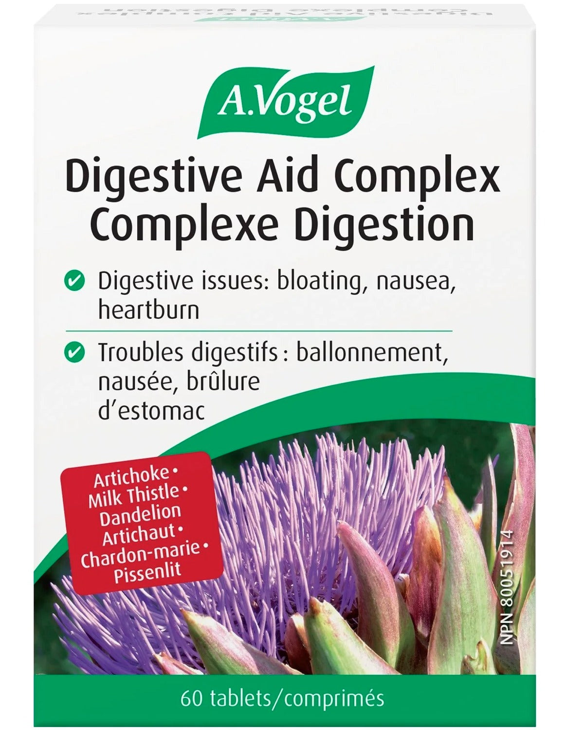 A. VOGEL DIGESTIVE AID COMPLEX (60 Tabs)