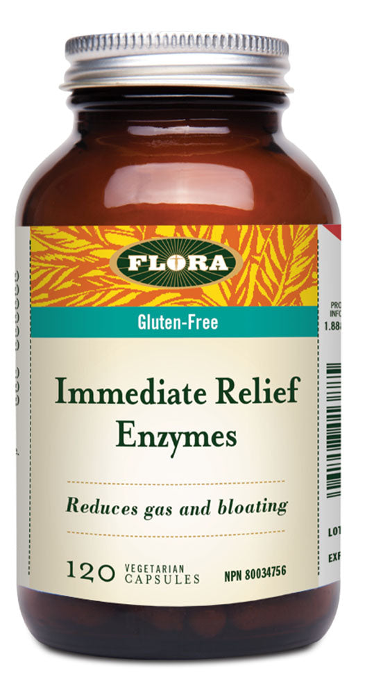 FLORA Immediate Relief Digestive Enzymes (120 veg caps)