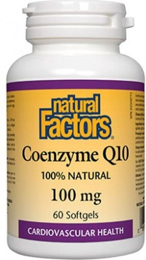 NATURAL FACTORS Coenzyme Q10 (100mg - 60 sgels)