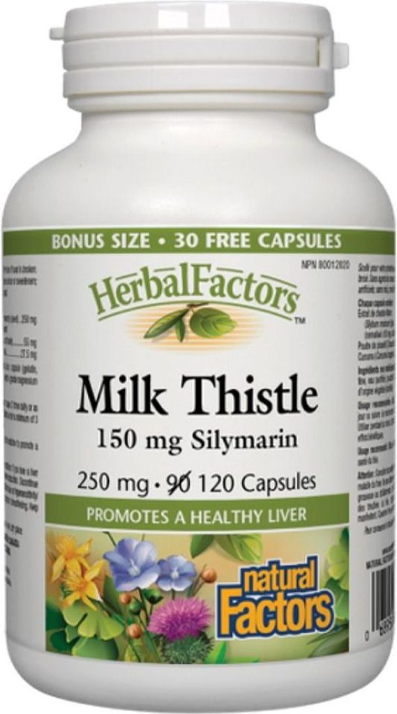 HERBAL FACTORS  Milk Thistle Silymarin  (150 mg - 120 caps)