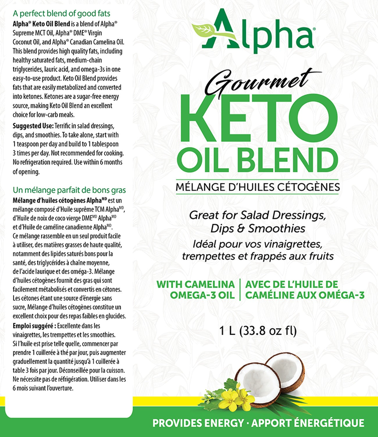 ALPHA HEALTH Keto Oil Blend (1 L)