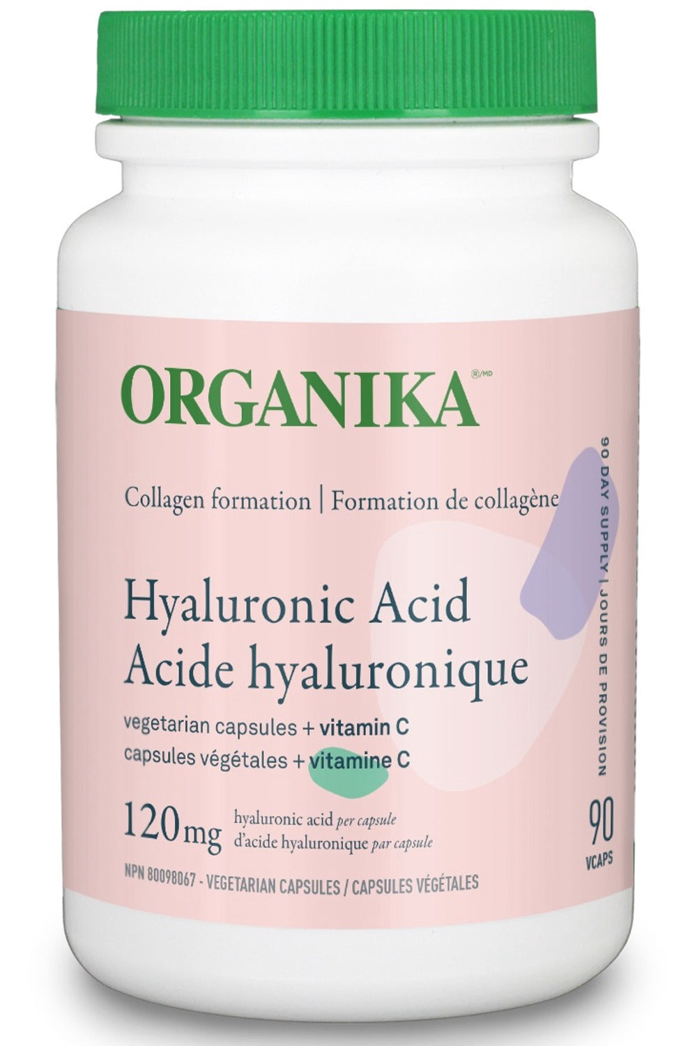 ORGANIKA Hyaluronic Acid + Vitamin C (120 mg - 90 veg caps)