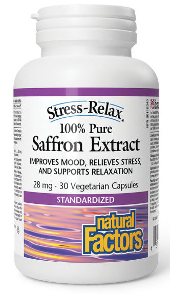 NATURAL FACTORS Stress Relax Saffron Extract (28 mg - 30 veg caps)
