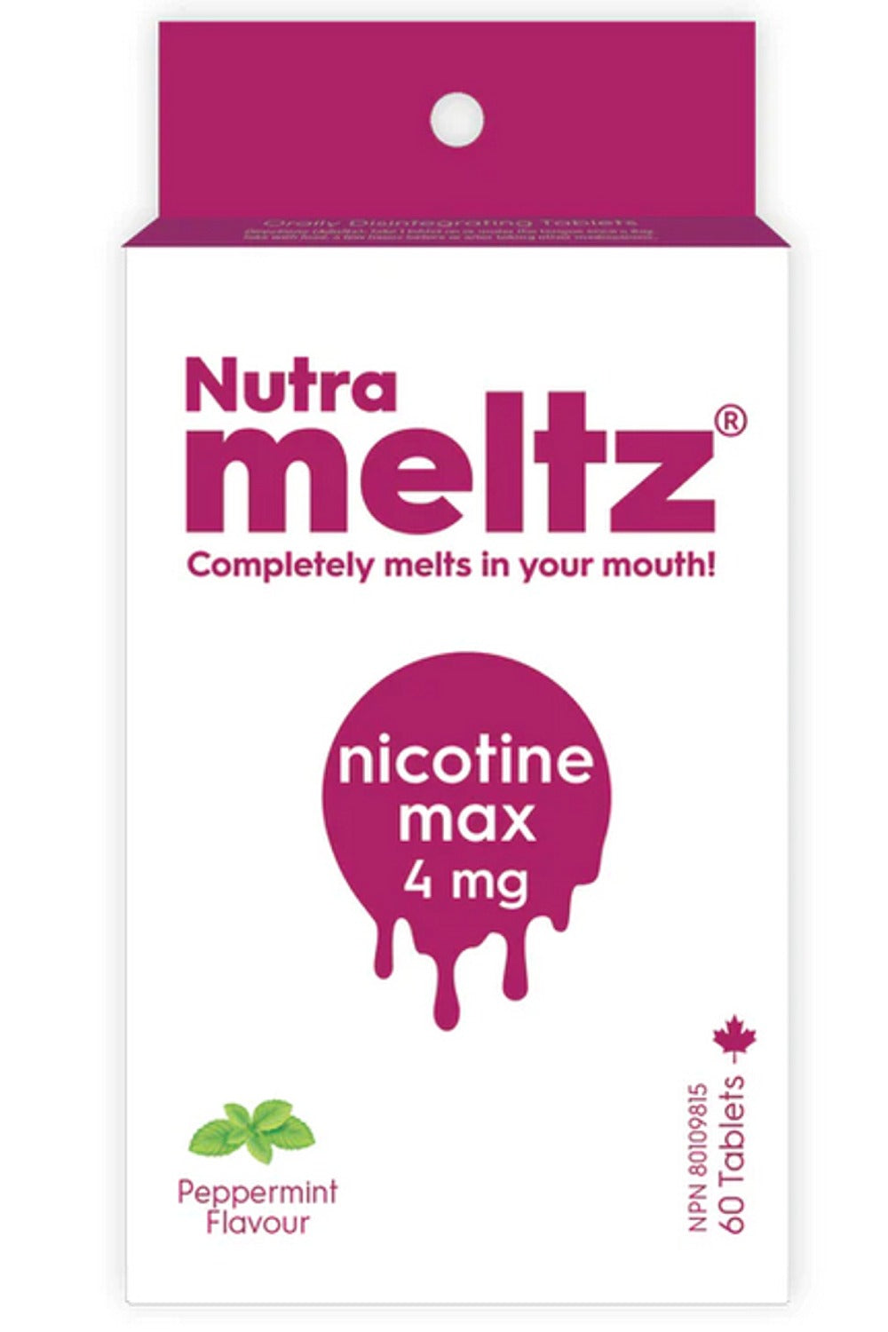 NUTRAMELTZ Nicotine (4 mg - 60 Melts)