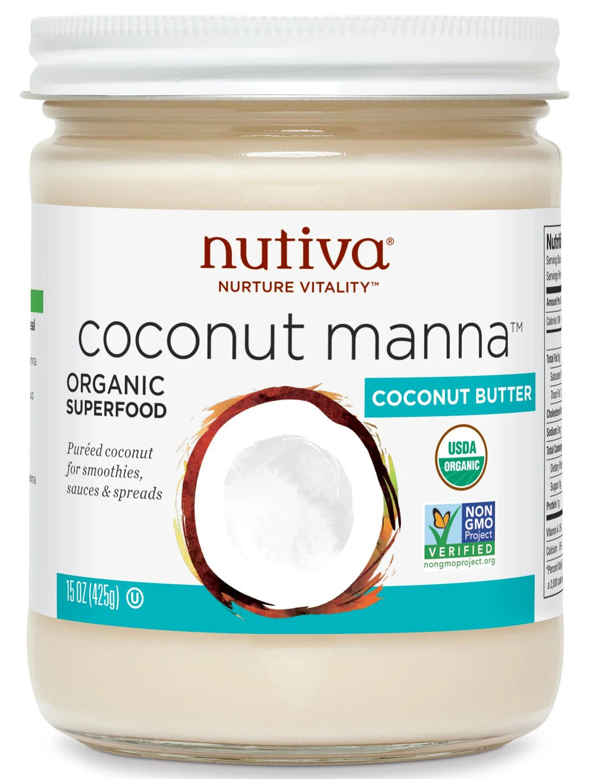 NUTIVA Organic Coconut Manna (425 gr)