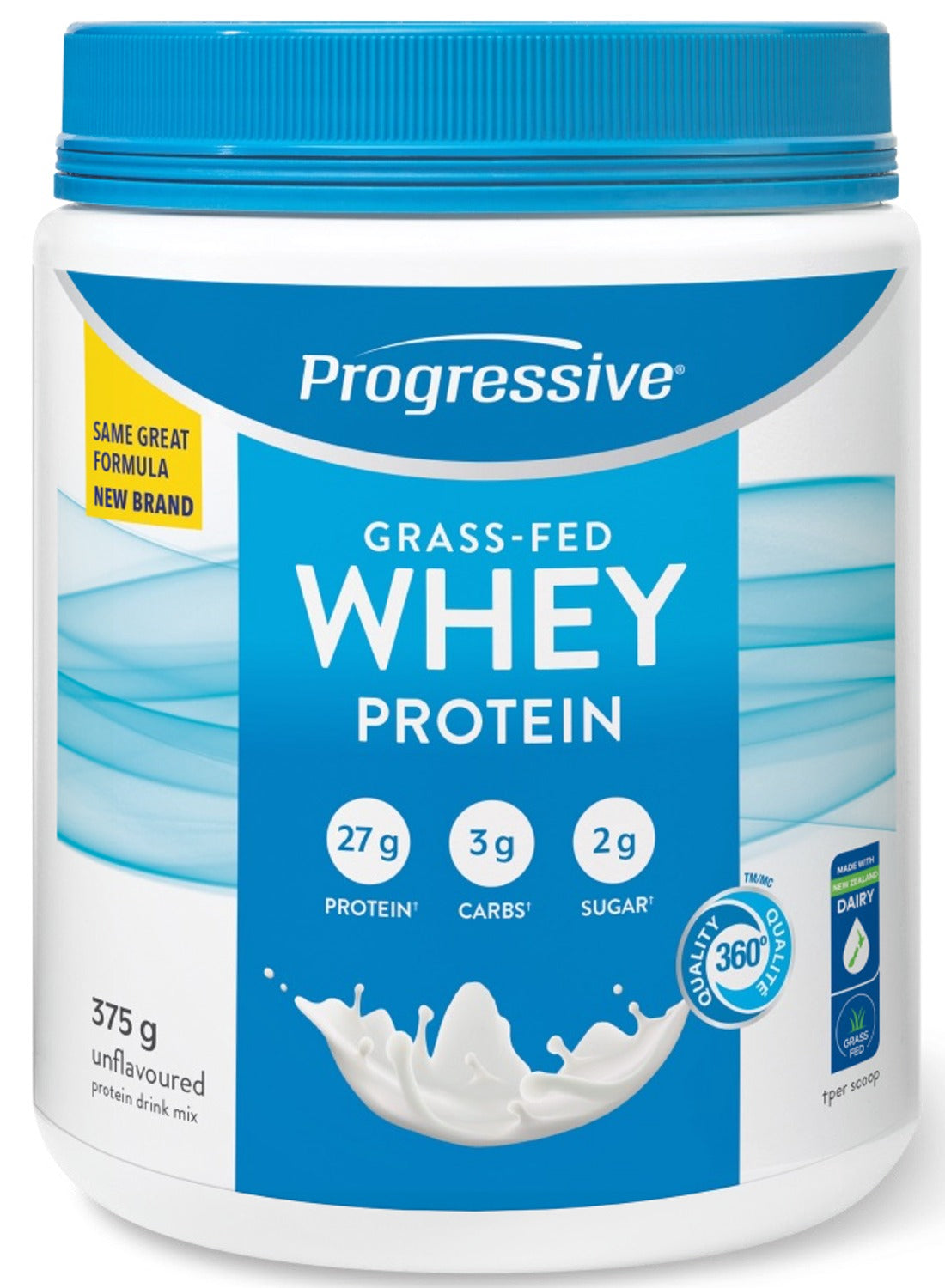 PROGRESSIVE - Grass Fed Whey Protein (Unflavoured - 375 gr)