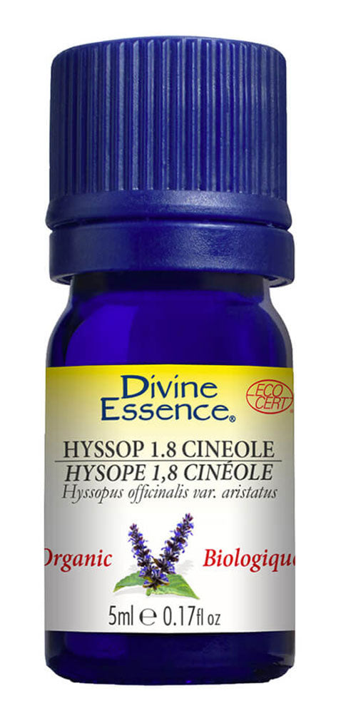 DIVINE ESSENCE Hyssop 1.8 Cineole  (Organic - 5 ml)